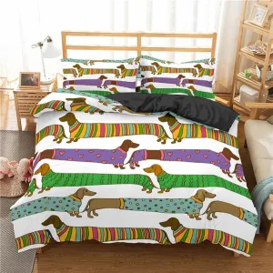 Dach Everywhere™ Cartoon Doxie Duvet Bedding Set