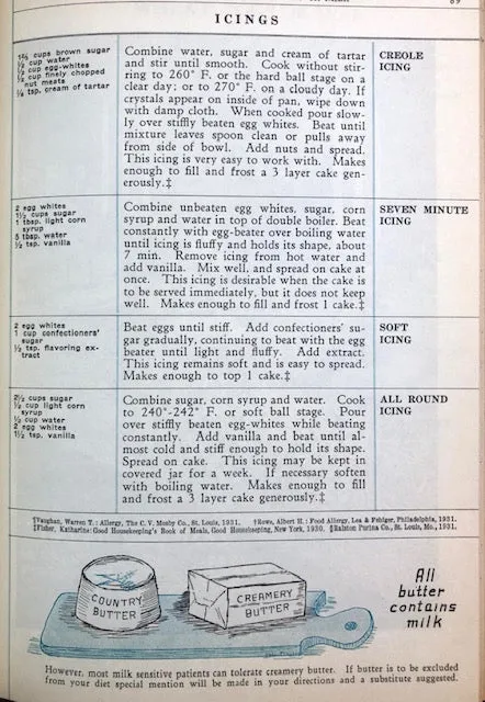 (Diet) Ray Balyeat & Harbert J. Rinkel.  Suggested Recipes and Food Lists for Wheat, Egg or Milk-Free Diets.