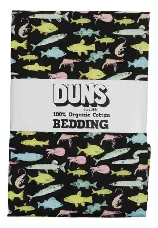 DUNS Bedding - Fish Black