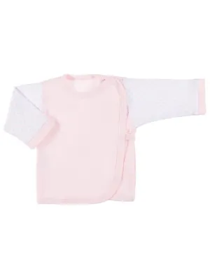 Early Baby Wraparound Top, Pink