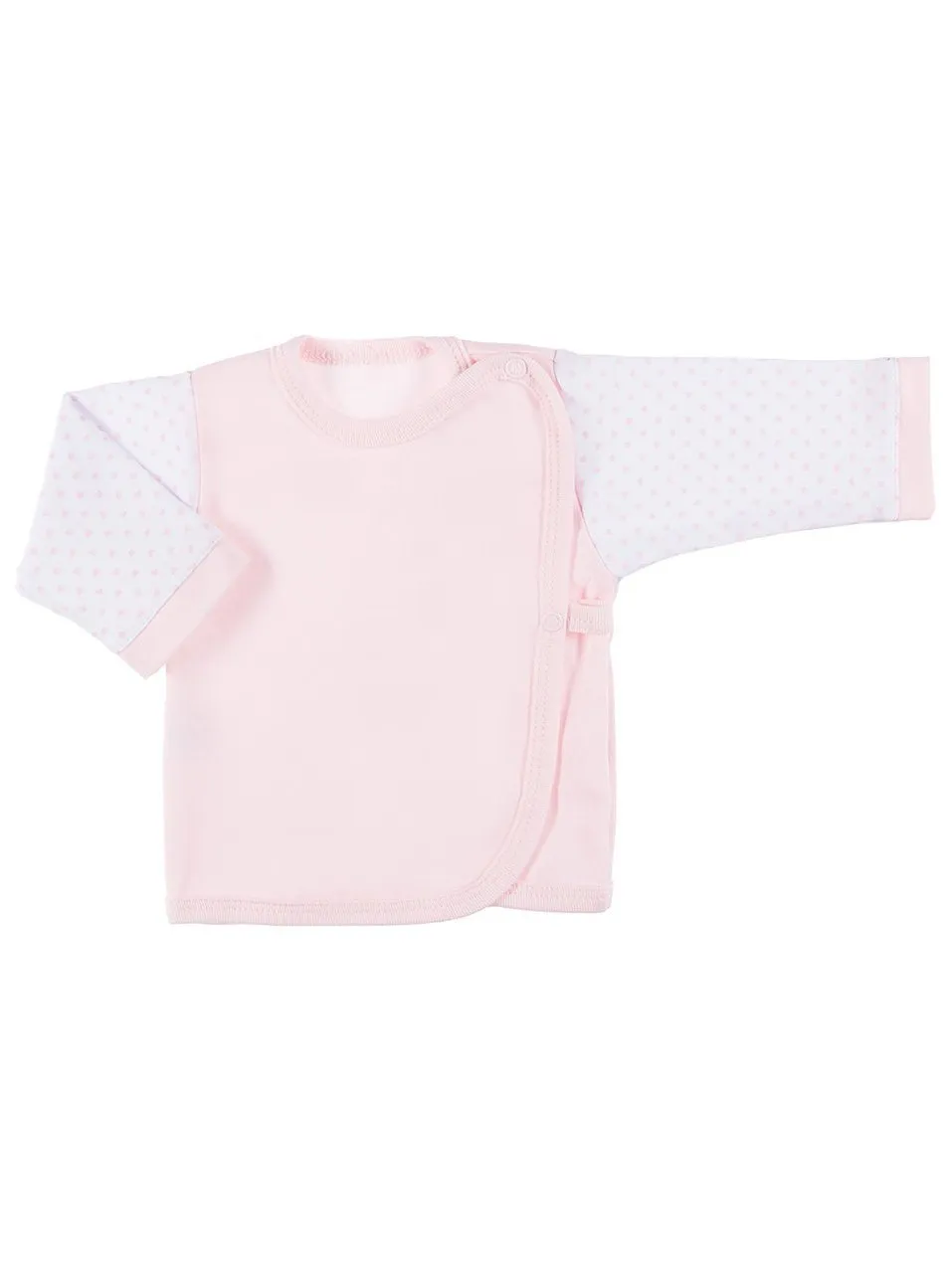 Early Baby Wraparound Top, Pink