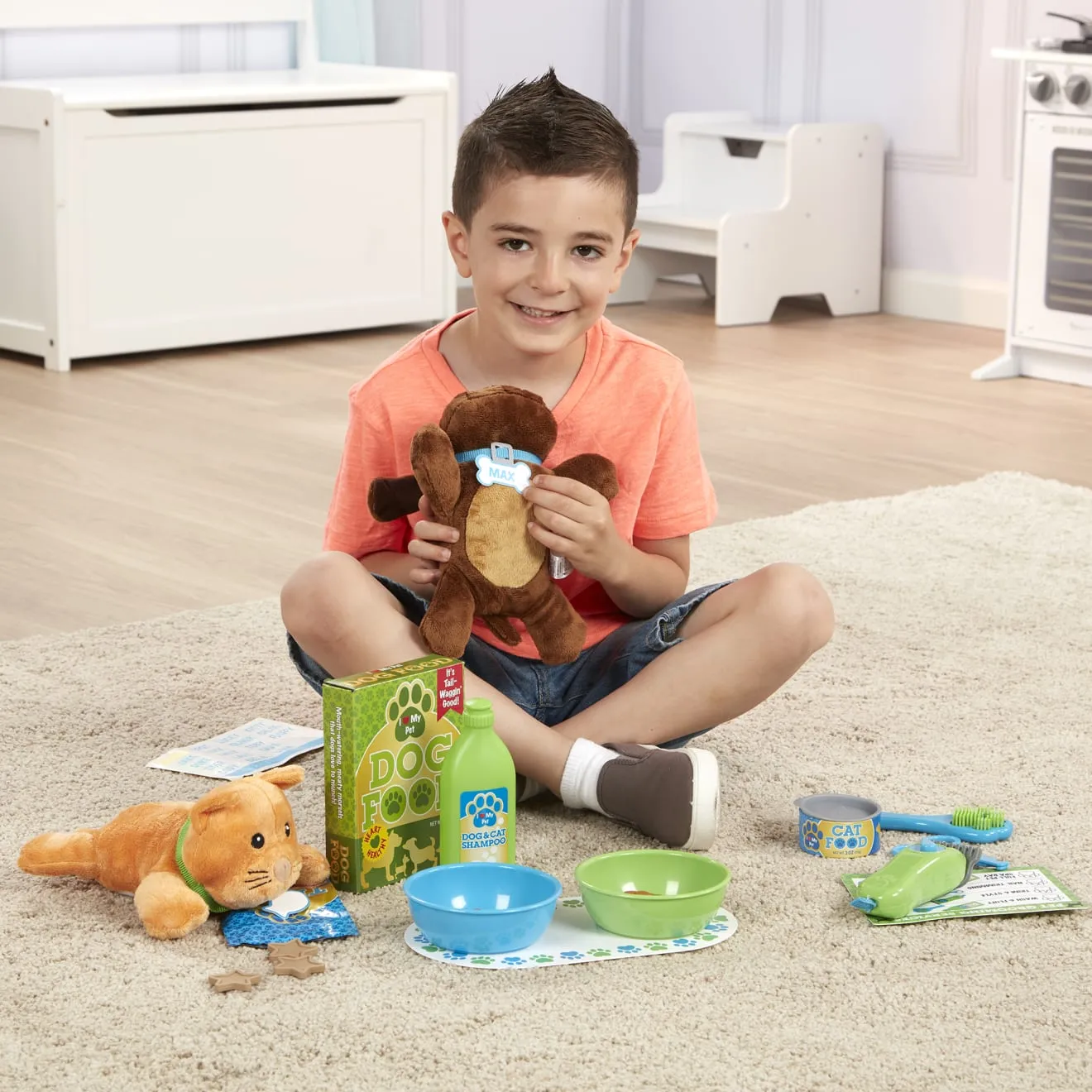 Feeding & Grooming Pet Care Play Set