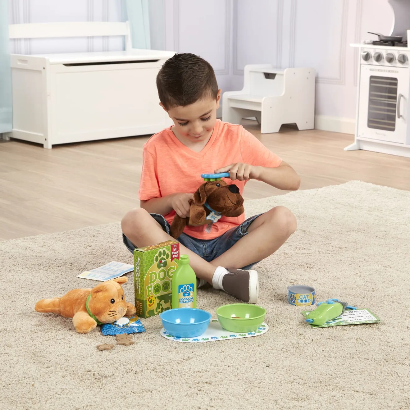 Feeding & Grooming Pet Care Play Set