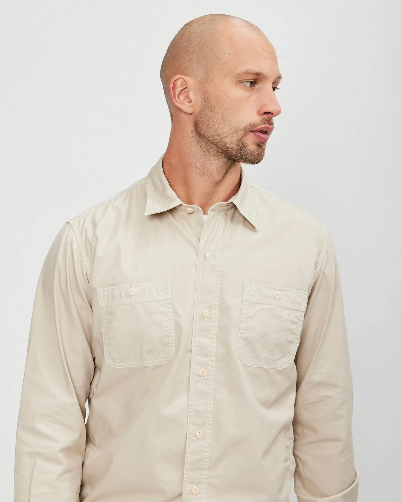 Fortela Sandstone Double Pocket Overshirt