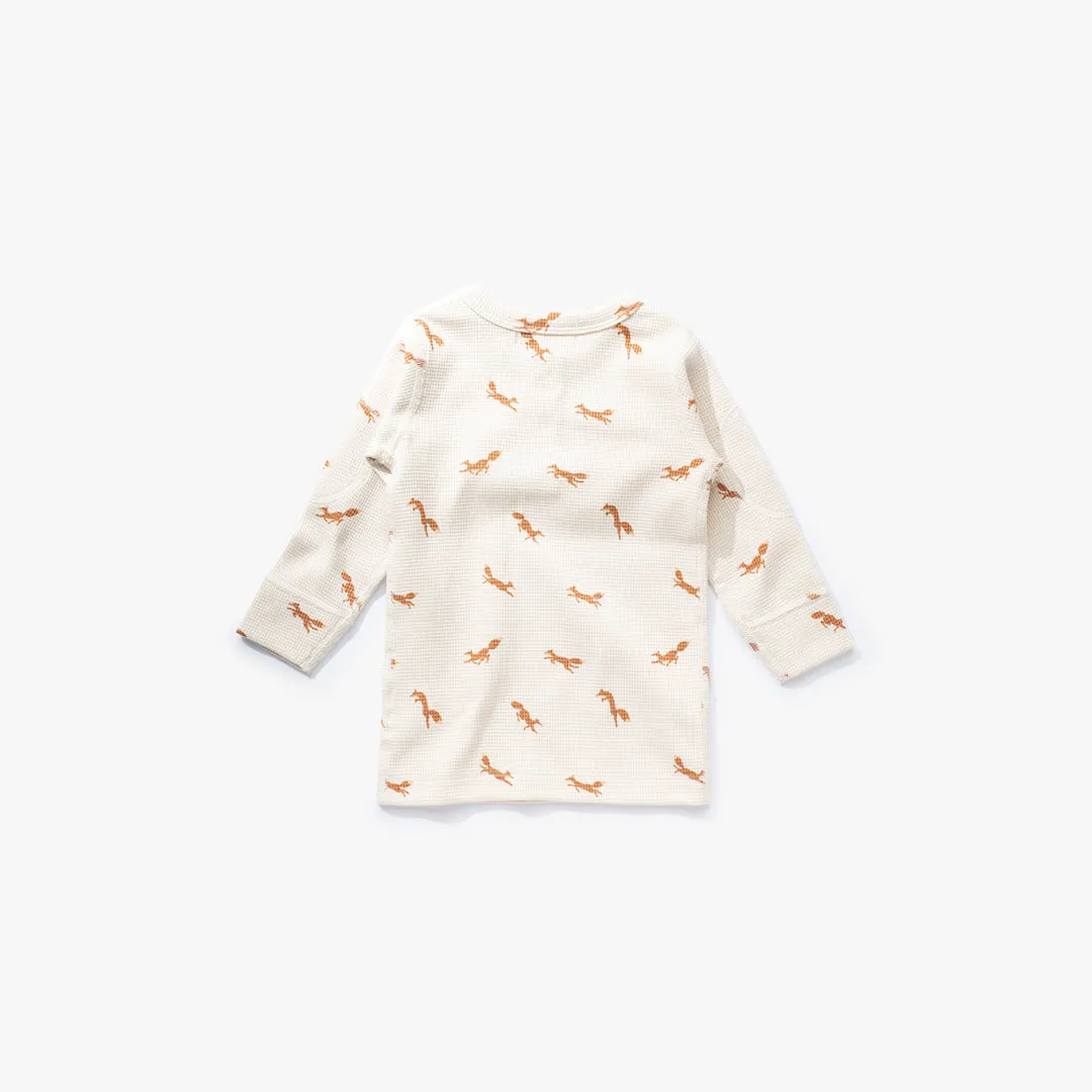 Fox Waffle Long Sleeve Tee