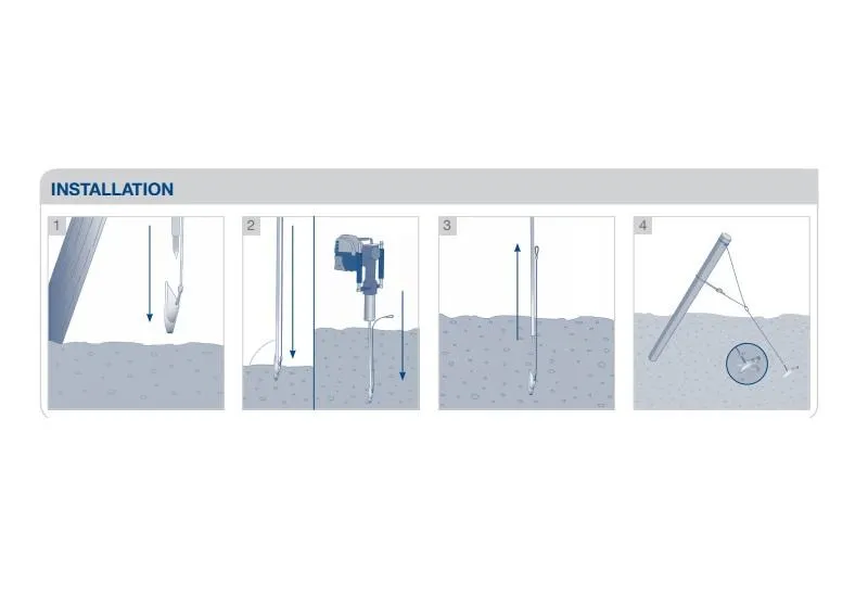 Gripple Apex Ground Anchor w/ Wire Rope