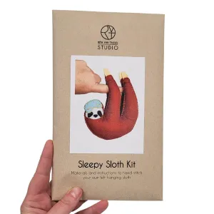 Hand Stitched Sleep Mask Sloth DIY Kit