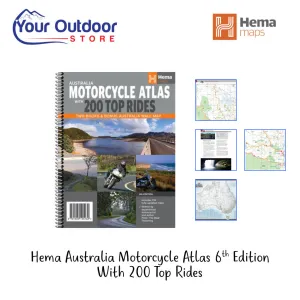 Hema Australia Motorcycle Atlas with 200 Top Rides