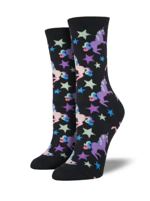 Ladies Unicorn Graphic Socks