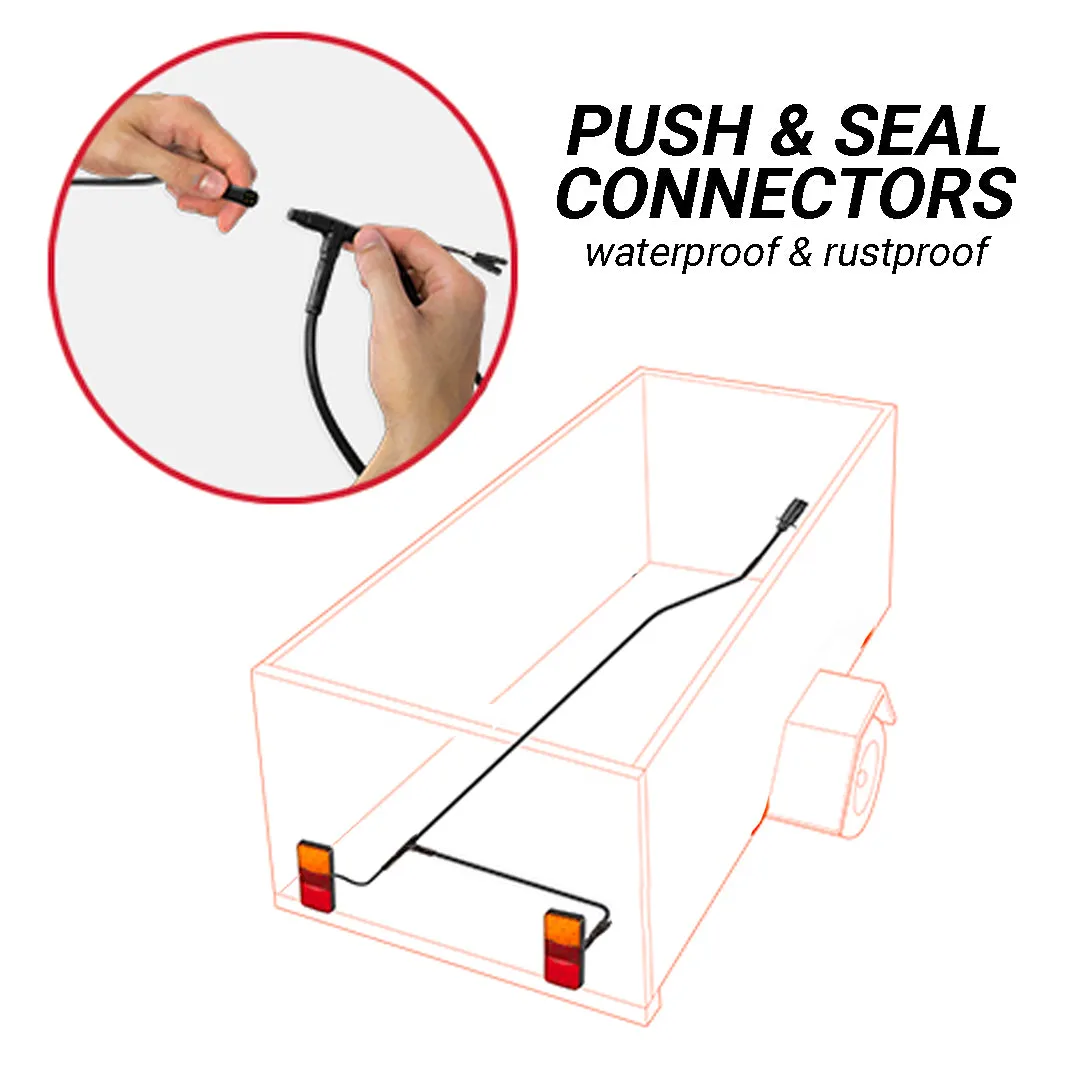 LED Autolamps Rectangular Trailer Lights / Plug & Play Kit