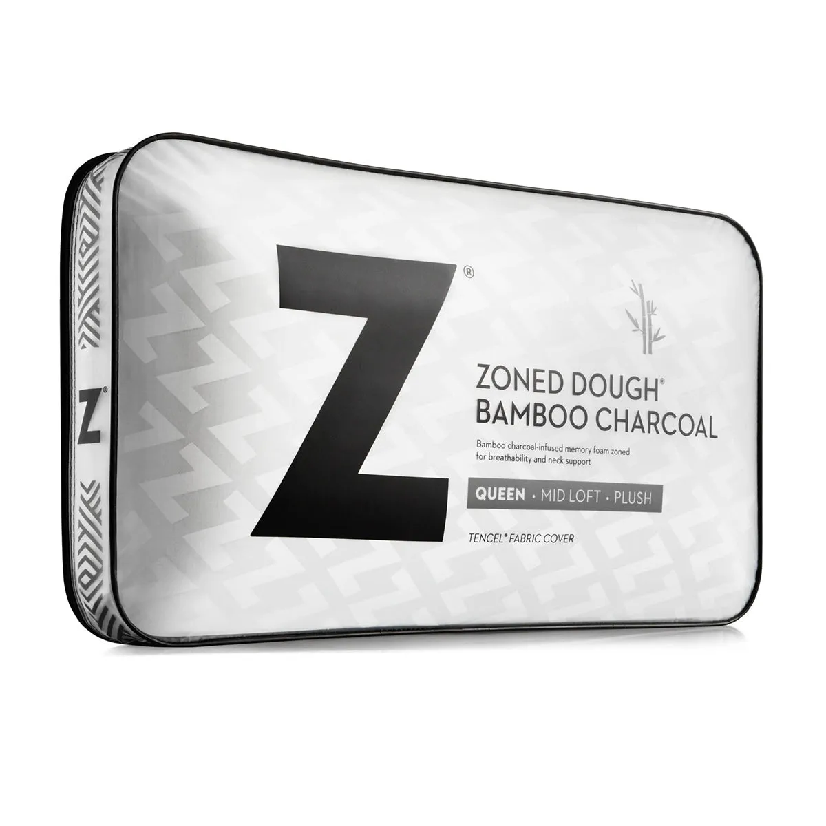 Malouf Zoned Dough®   Bamboo Charcoal Pillow