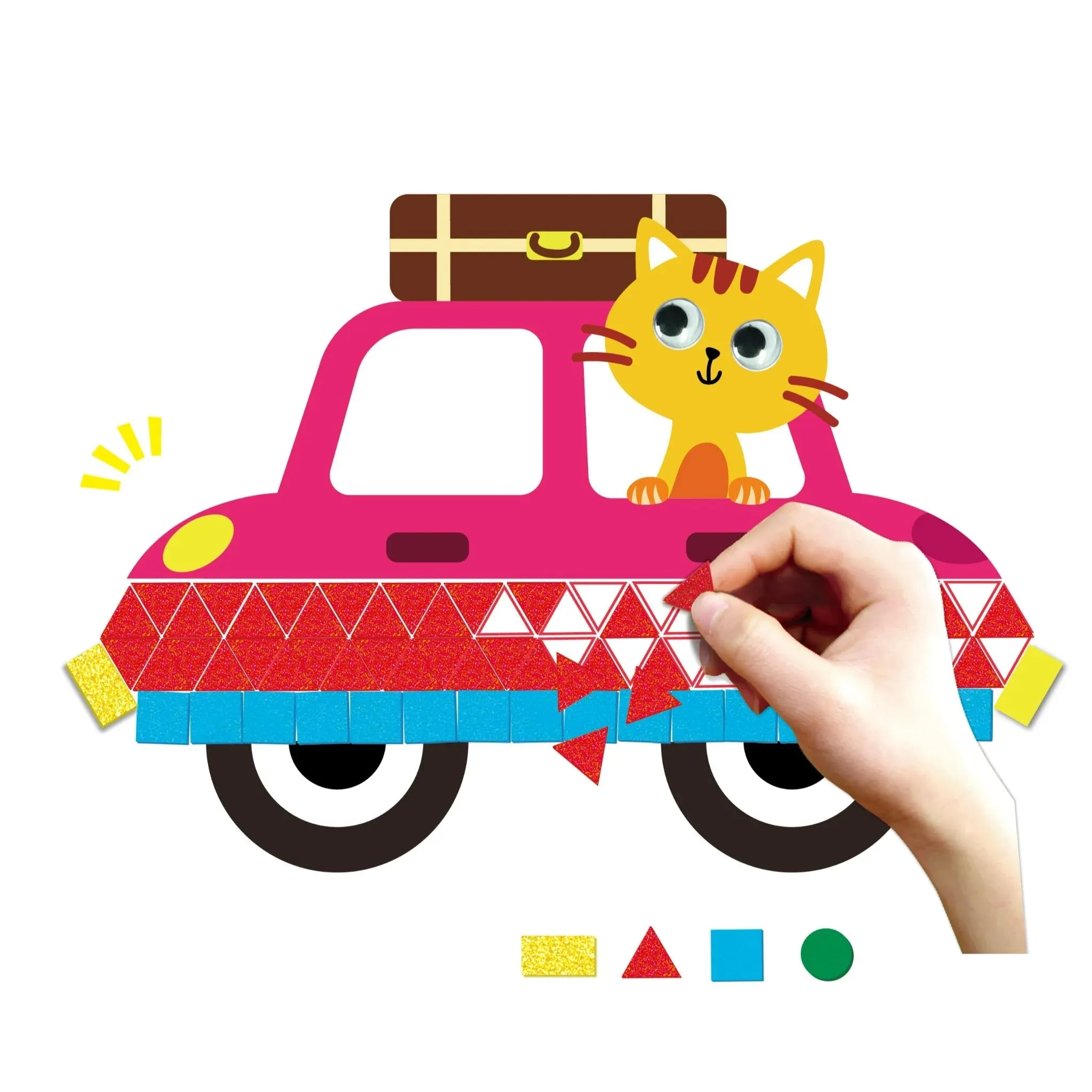 Mosaic Sticker Book Junior - Cars