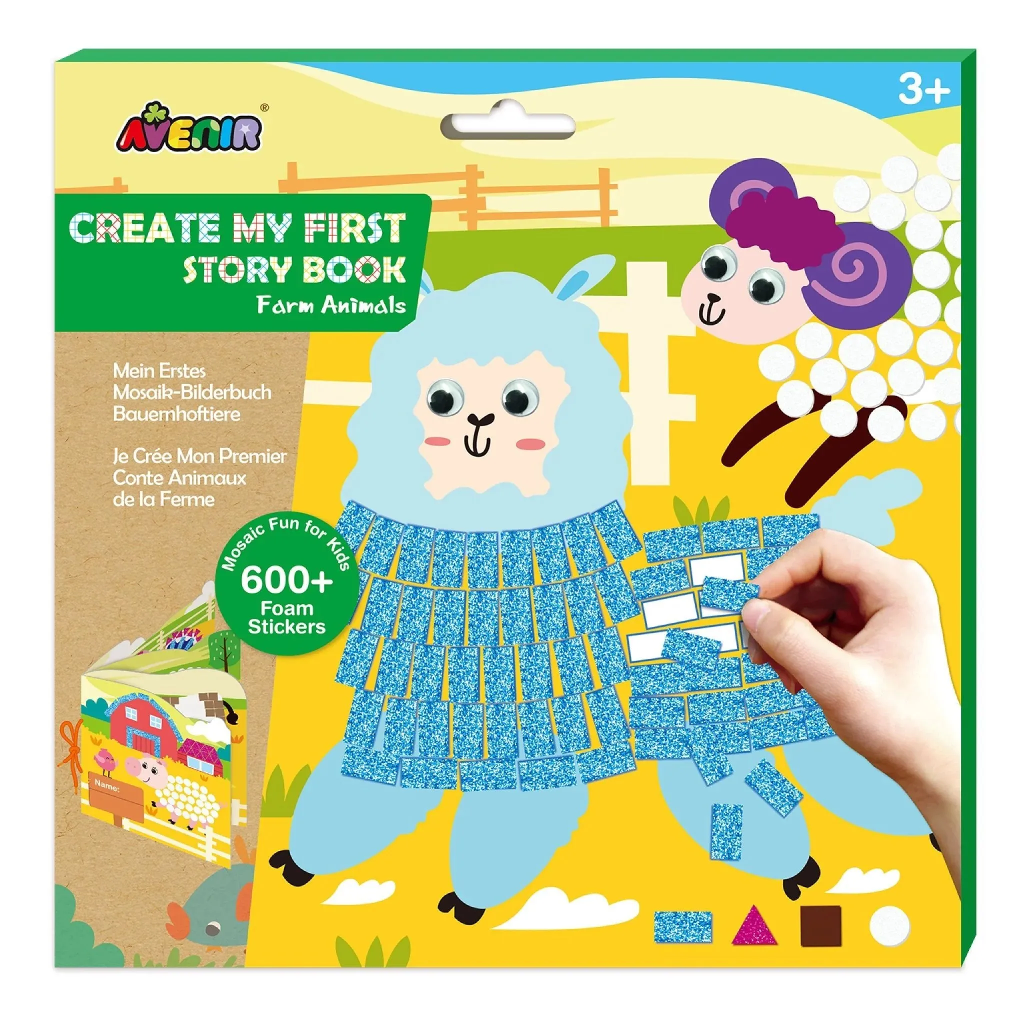 Mosaic Sticker Book Junior - Farm Animals