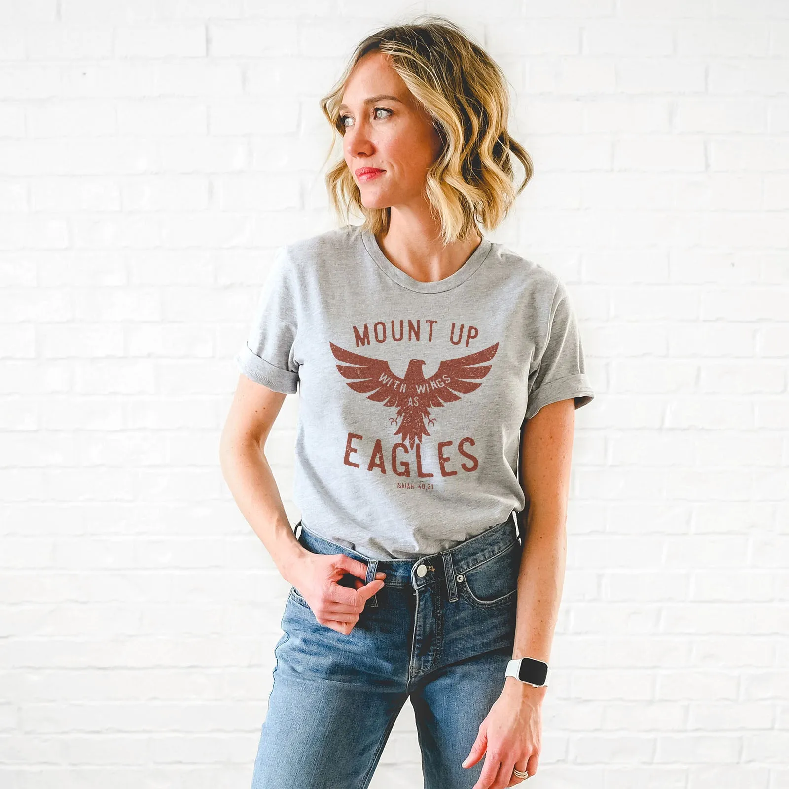 Mount Up Eagles - Isaiah 40:31 Tee