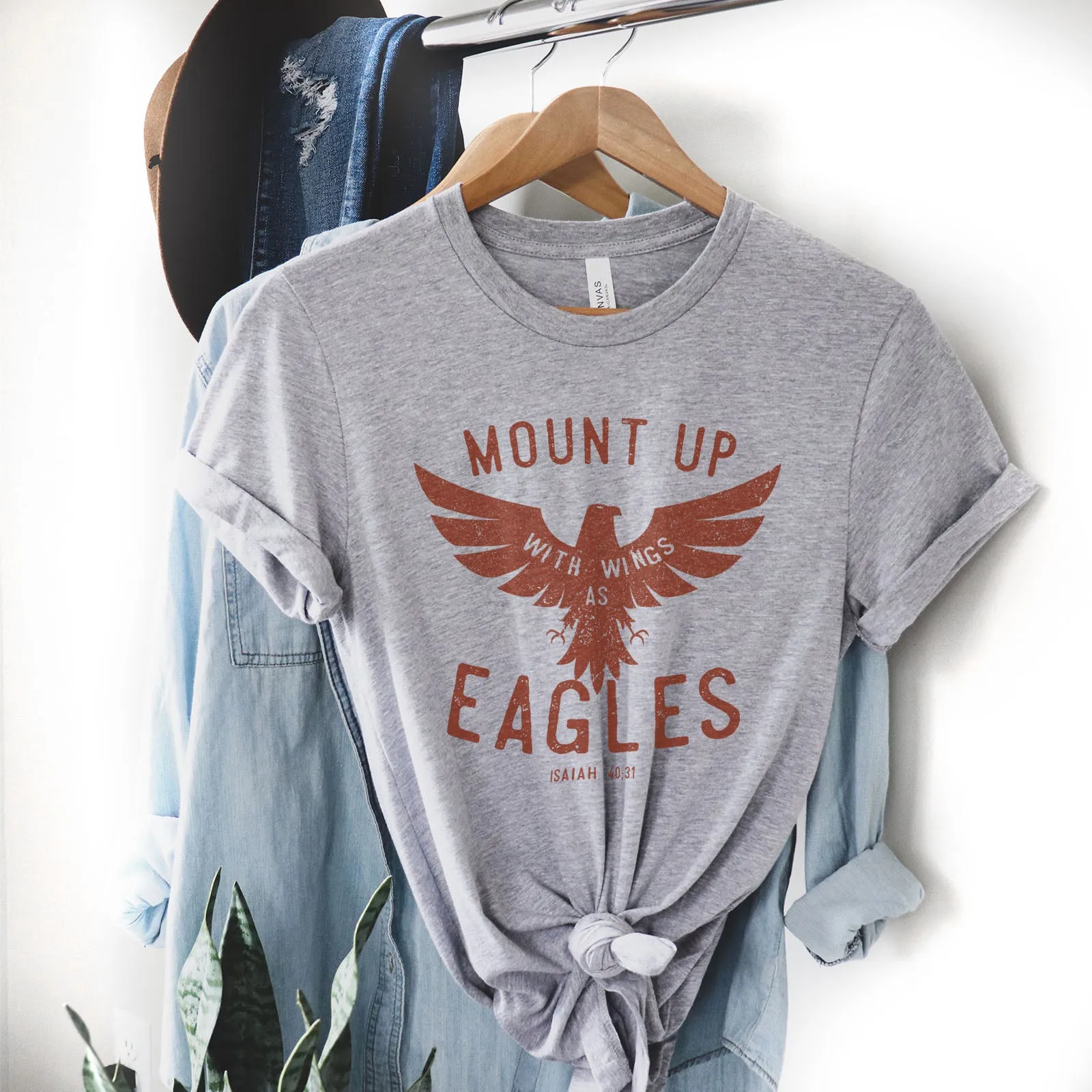 Mount Up Eagles - Isaiah 40:31 Tee