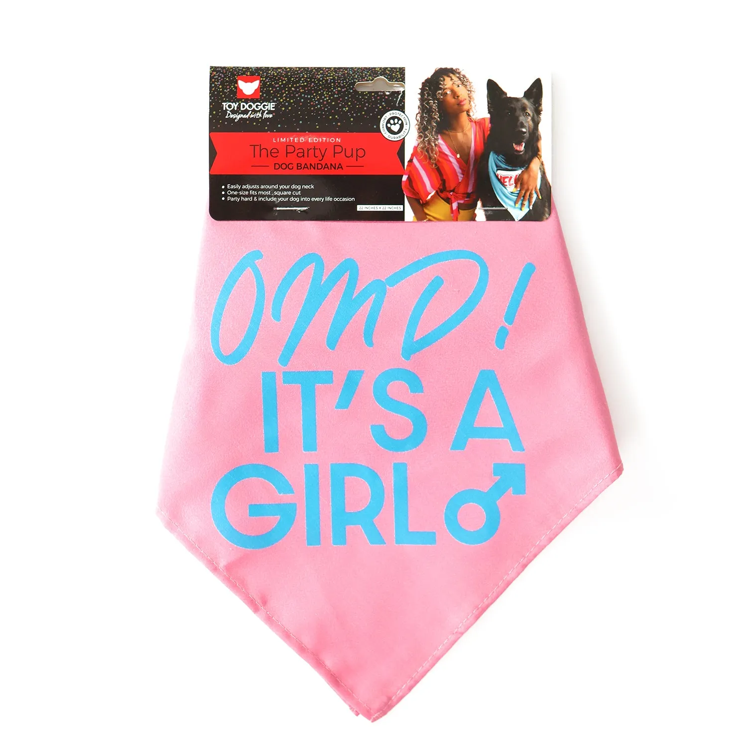 Oh my dog! It's a Girl! Dog Bandana