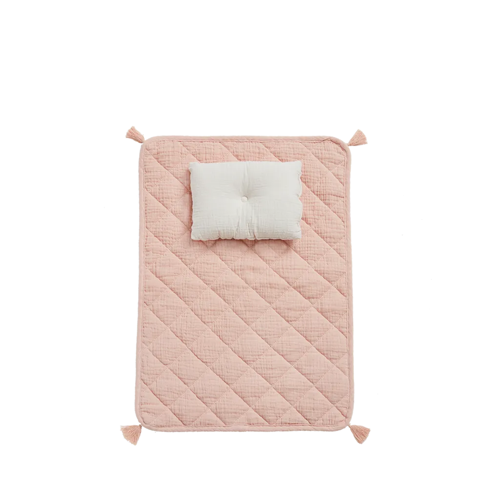 Organic Cotton Strolley Bedding Set - Rose