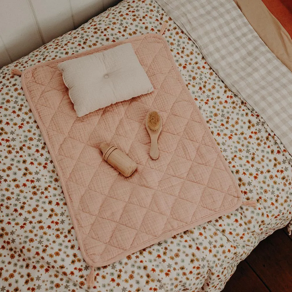 Organic Cotton Strolley Bedding Set - Rose