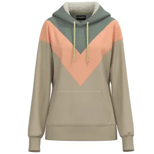 "Berkley" Green/Gray Chevron Pattern Hoody