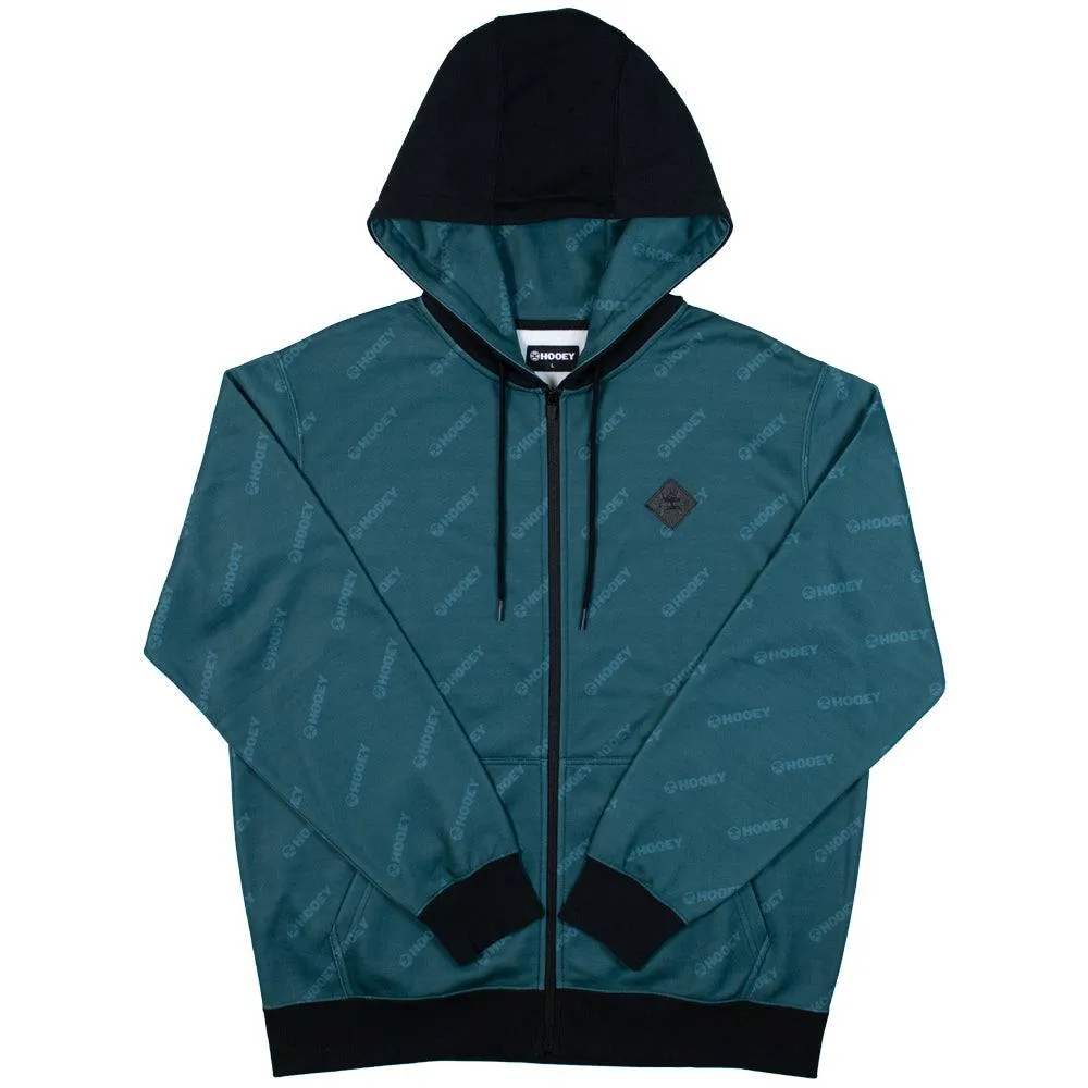 "Butte" Teal w/ Hooey Logo Full Zip Hoody