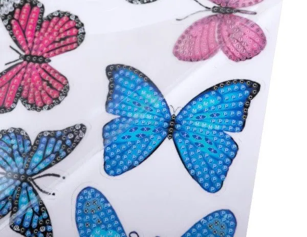 "Butterfly" Crystal Art Sticker Set