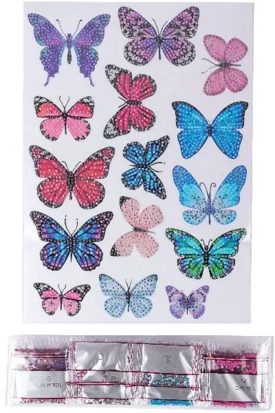 "Butterfly" Crystal Art Sticker Set