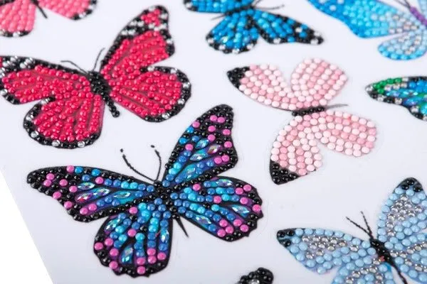 "Butterfly" Crystal Art Sticker Set