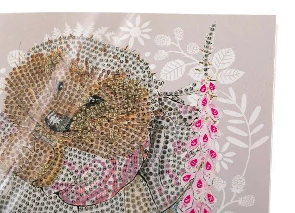 "Mrs. Tiggy-Winkle" Crystal Art Card 18x18cm