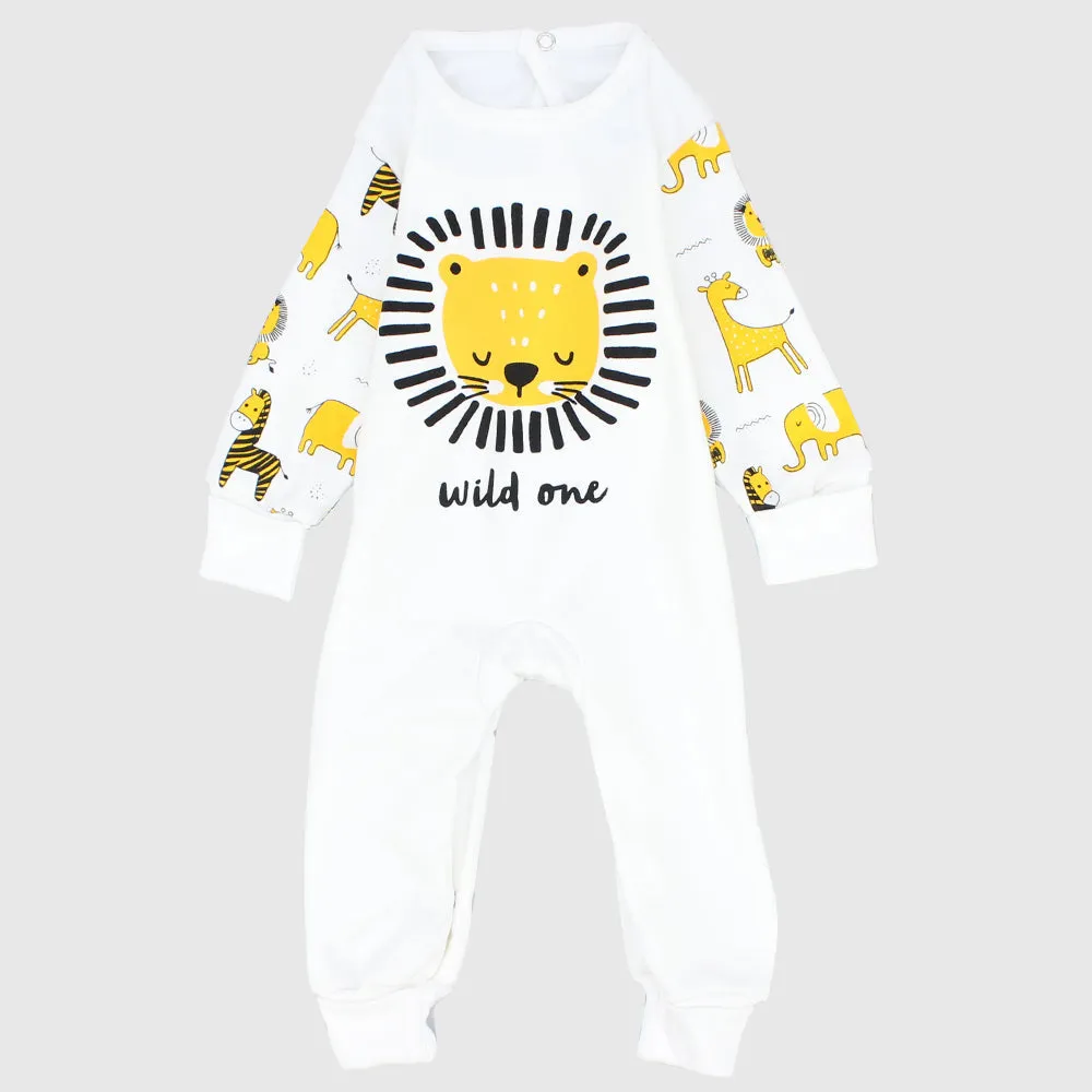 "Wild One" Long-Sleeved Footless Onesie