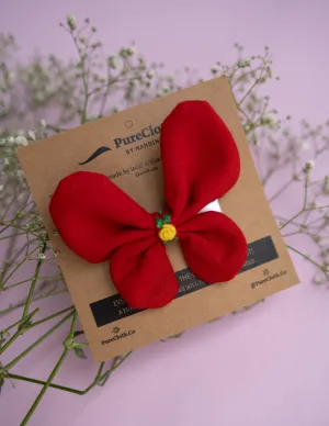 Red Flutter Bug Hair Clip | Butterfly Hair Clip