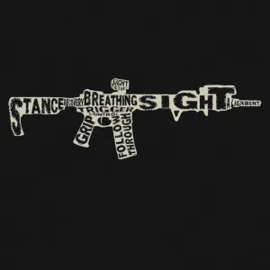 Rifle Fundamentals T-Shirt ($10-DOLLAR TEE - BLACK)