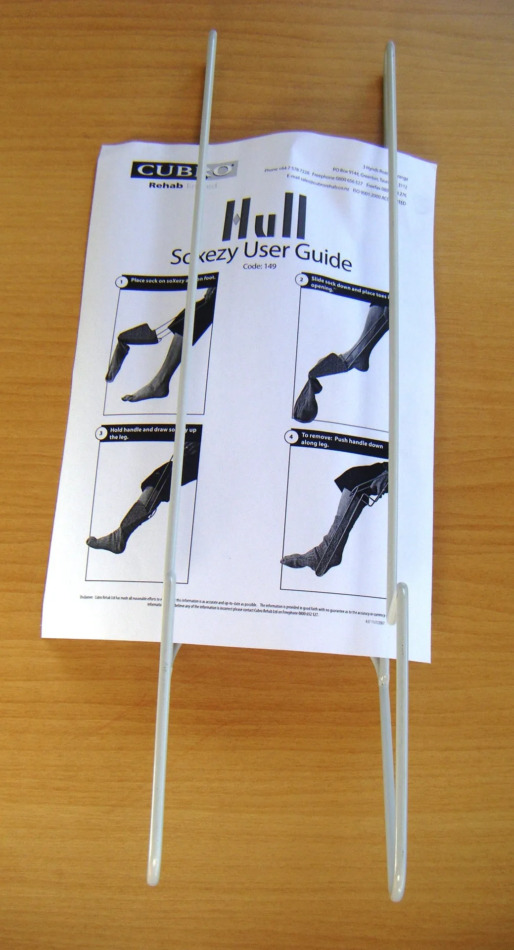 Rigid Sock and Stocking Aid