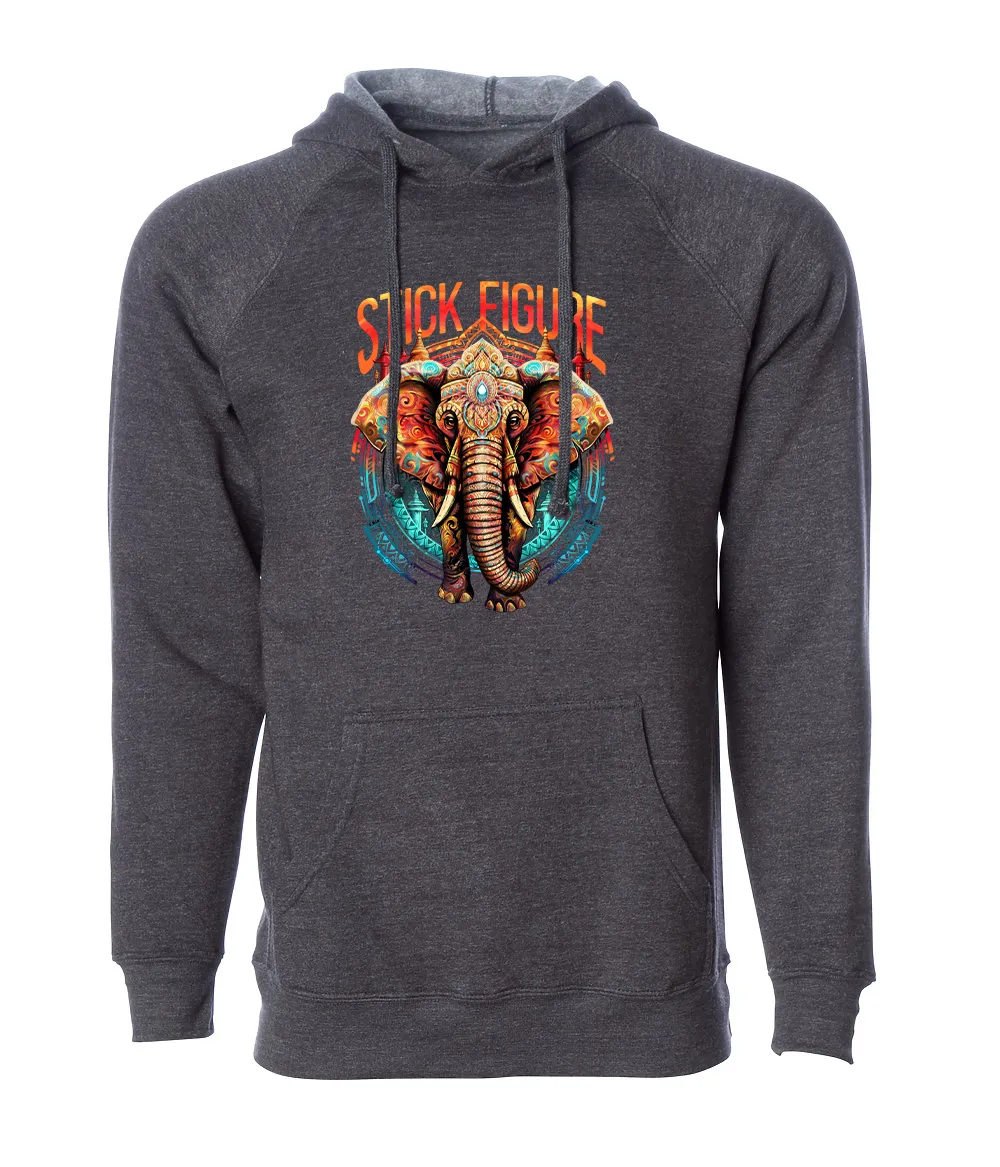 Sacred Elephant Raglan Hoodie