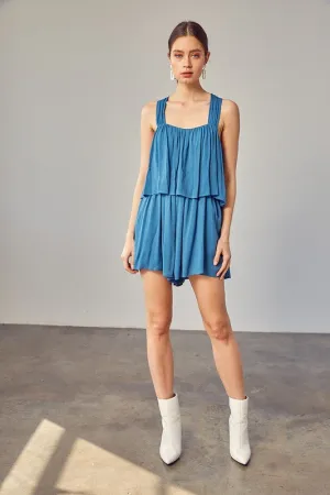 Shirring Detail Romper