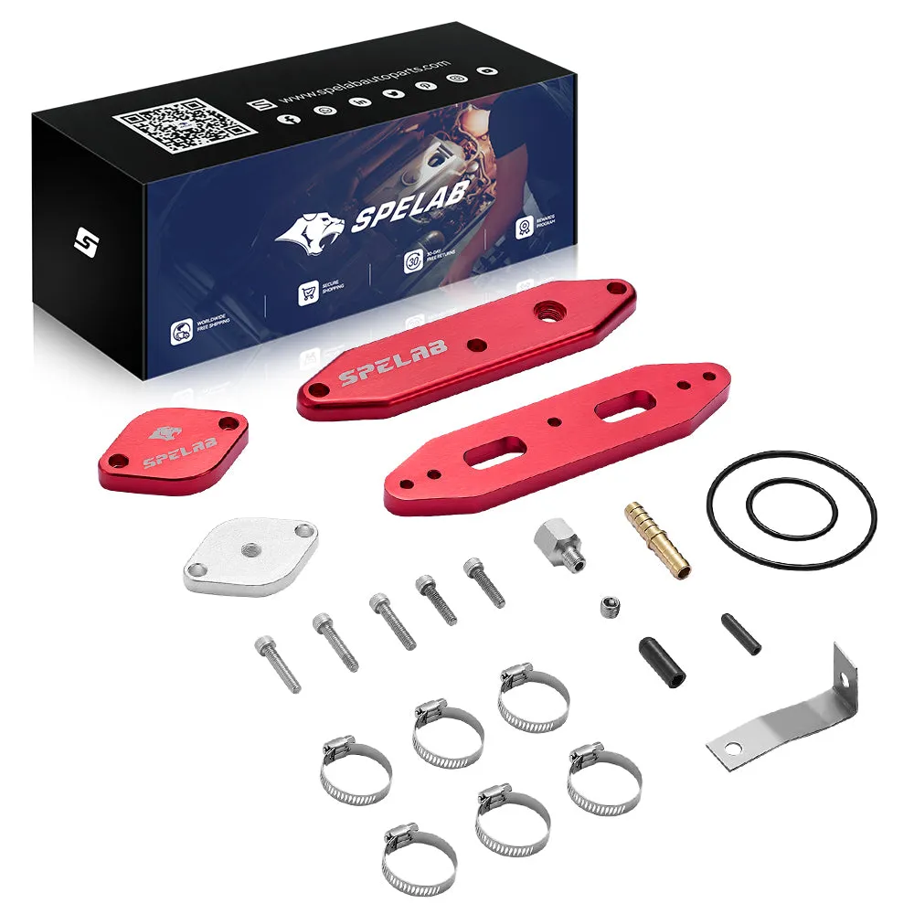 SPELAB 2011-2023 Ford 6.7L Powerstroke Diesel EGR Delete Kit w/Coolant Bypass Black