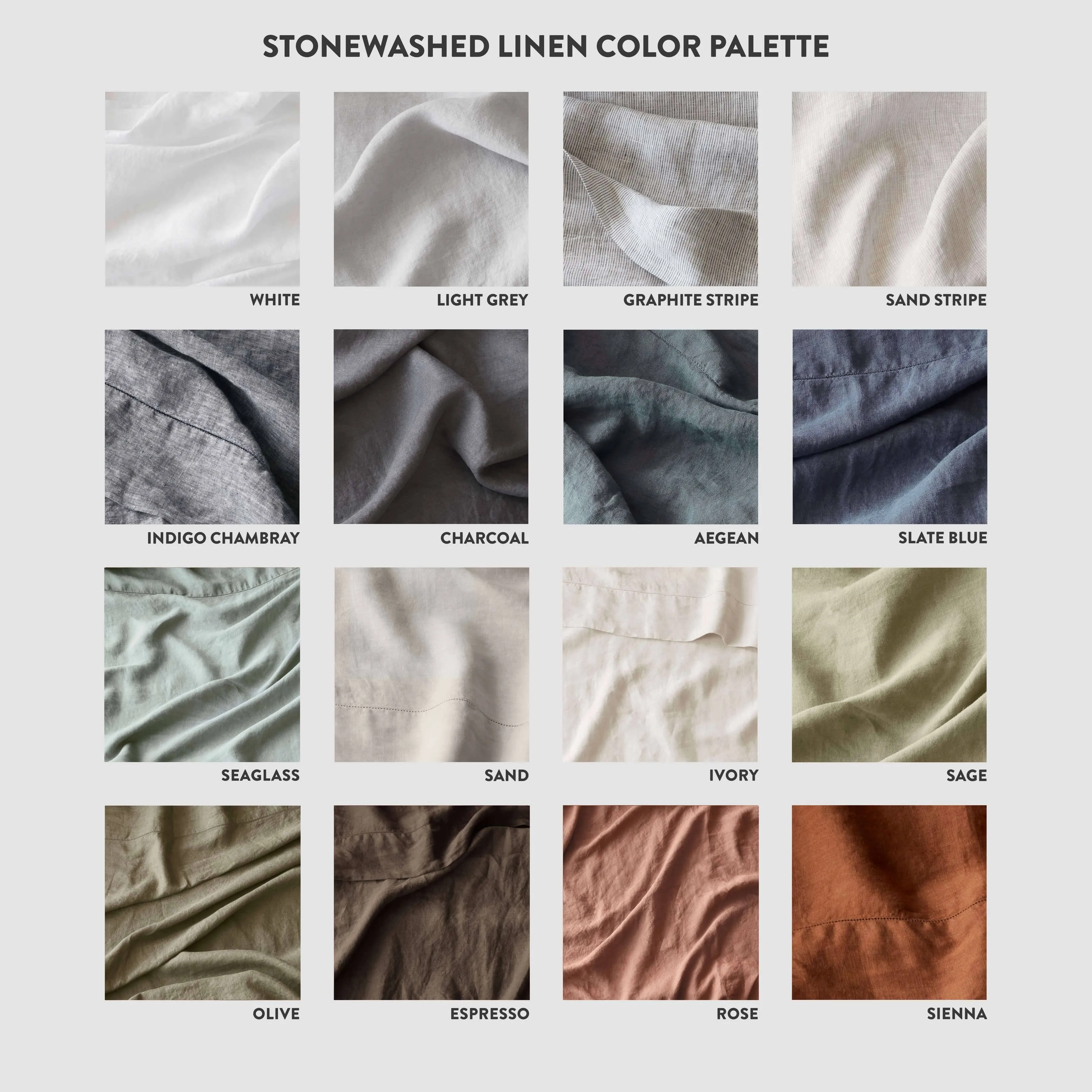 Stonewashed Linen Fitted Sheet