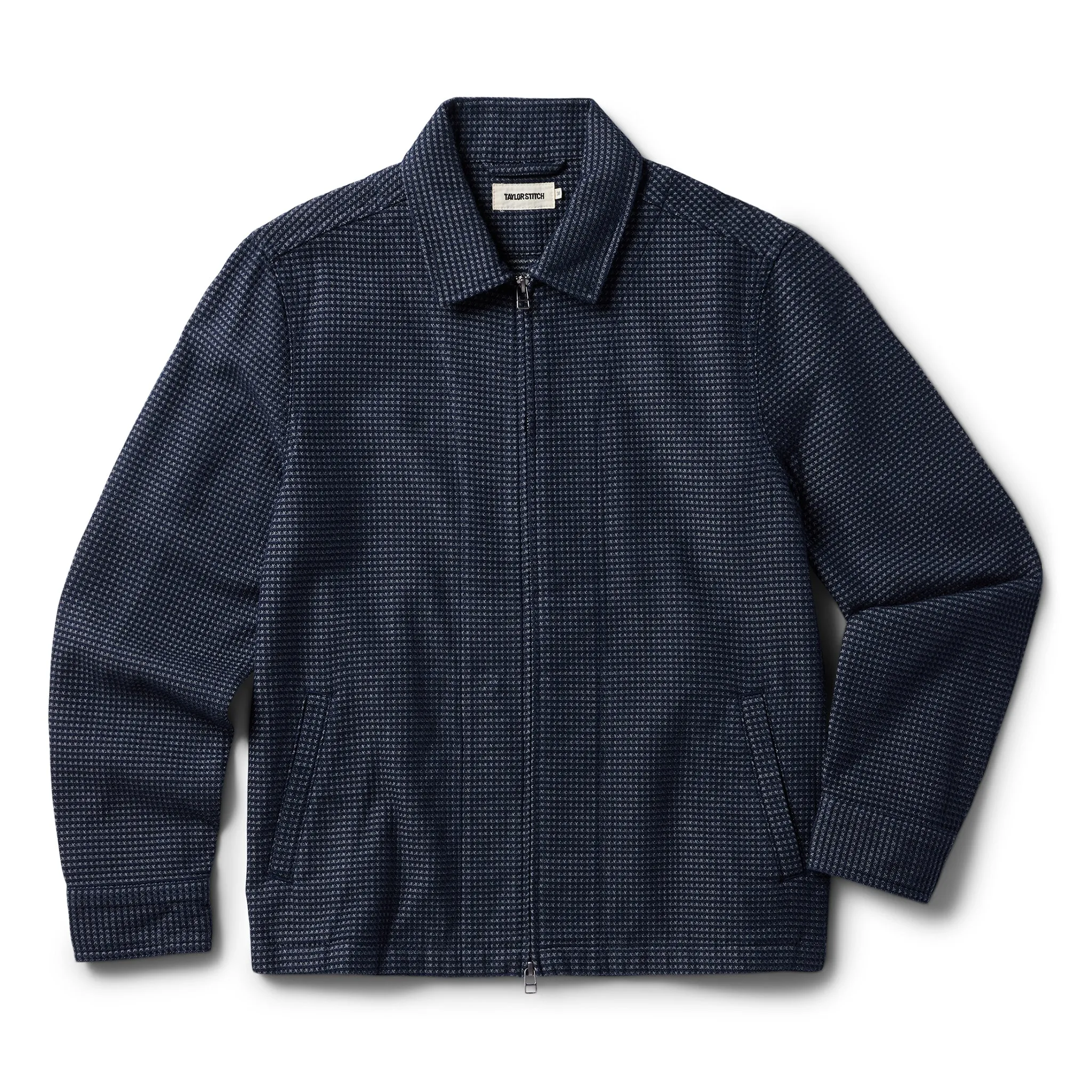 The Cavern Jacket in Navy Dobby Grid