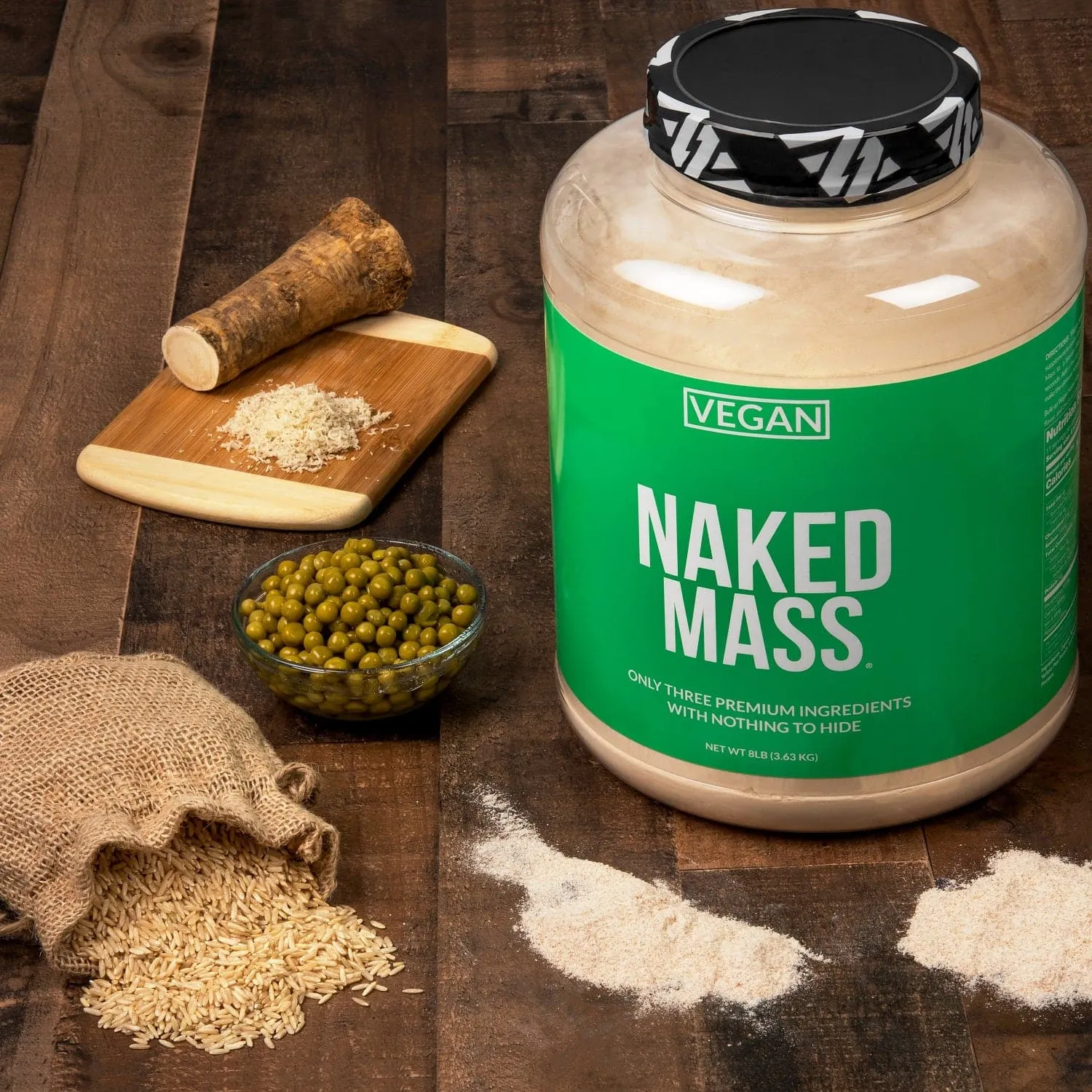 Vegan Weight Gainer Supplement | Naked Vegan Mass - 8LB